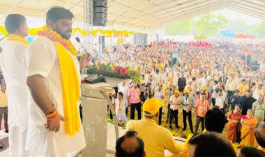 ब्राह्मण समाज के शंखनाद के साथ शुरू हुआ नवीन गोयल का नामांकन कार्यक्रम