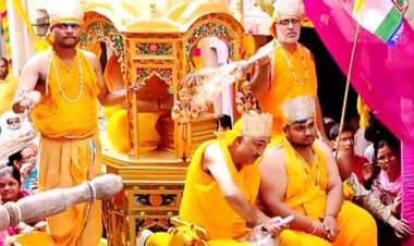 धूमधाम के साथ निकली किरठल गांव में श्रीजी की वार्षिक रथयात्रा