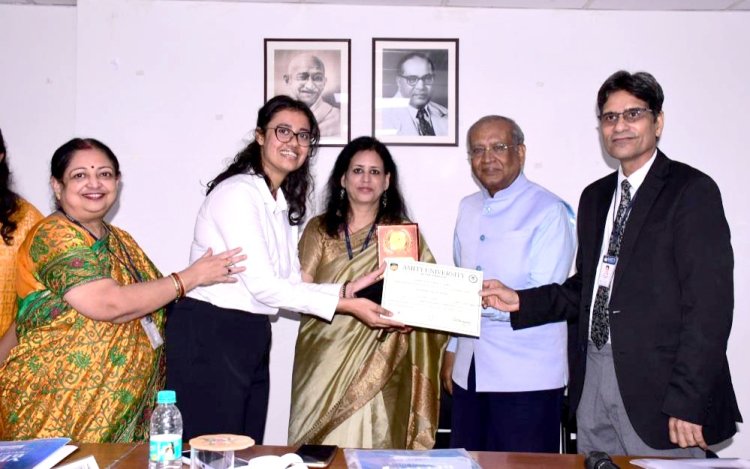 एमिटी में विकसित भारत पर आयोजित वाद विवाद प्रतियोगिता ‘वर्बम बेलम 4.0’ का समापन