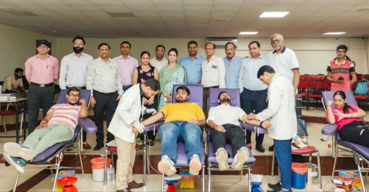 आईएमएस में रक्तदान शिविर का हुआ आयोजन