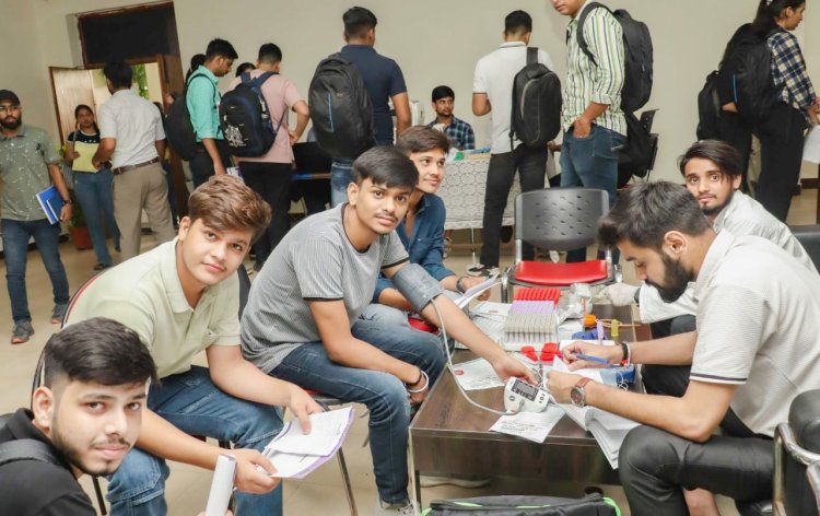 आईएमएस लॉ कॉलेज में हुआ स्वास्थ्य जांच शिविर का आयोजन