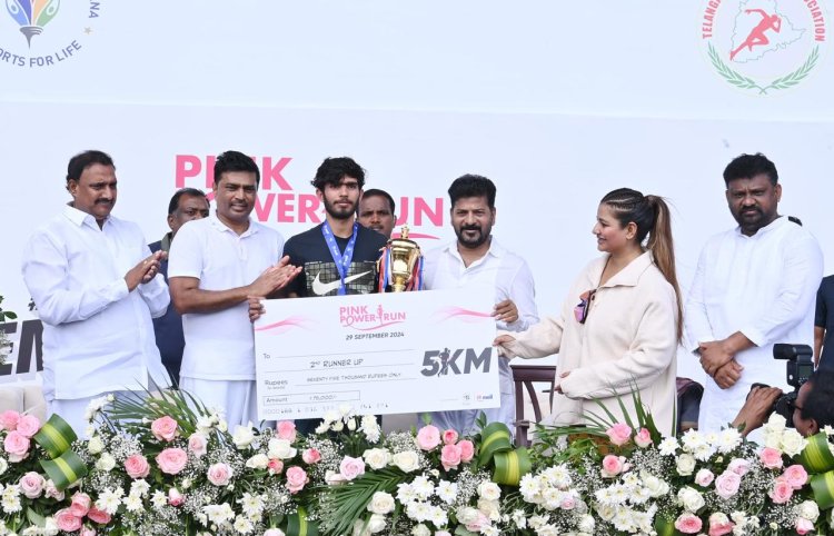 एमईआईएल और सुधा रेड्डी फाउंडेशन द्वारा पिंक पावर रन का आयोजन