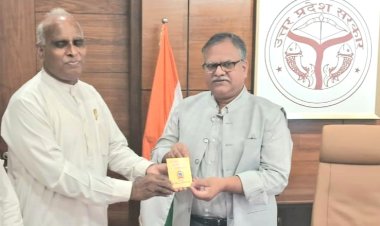 मुख्य सचिव मनोज कुमार सिंह से मिले भाग्योदय प्रमुख राम महेश मिश्र