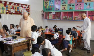 त्रिदिवसीय केंद्रीय अधिकारी प्रवास में विद्या भारती के सह संगठन मंत्री यतींद्र का रहा प्रवास