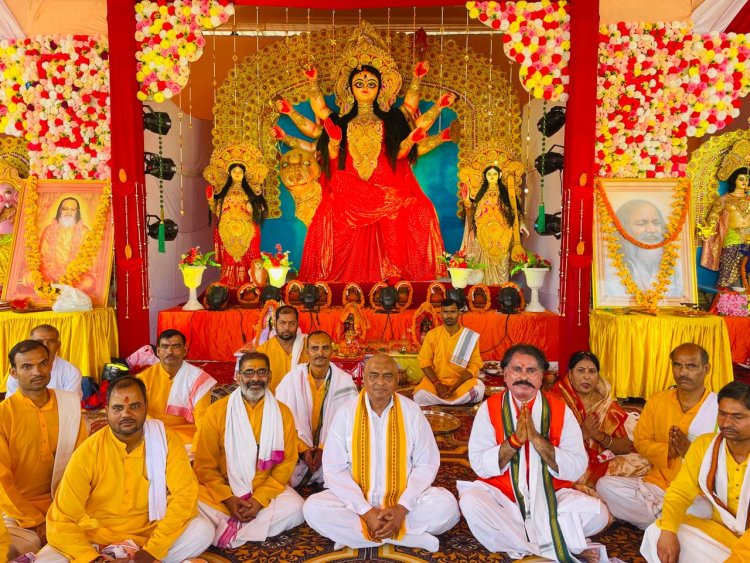 महर्षिनगर में दुर्गा पूजा एवं रामलीला मंचन का हुआ शुभारंभ