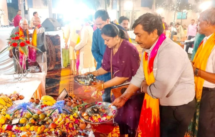भारतीय पर्व आयोजन समिति ने किया गोवर्धन पूजा का आयोजन