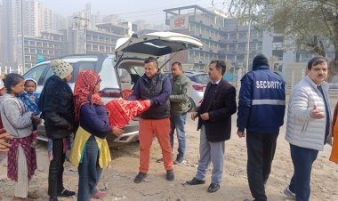 ठिठुरती ठंड में नेफोमा ने सैकड़ो जरूरतमंदों को कंबल वितरण किए