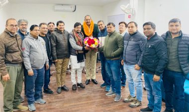 श्यामा प्रसाद मुख़र्जी मण्डल के अध्यक्ष का हुआ भव्य स्वागत