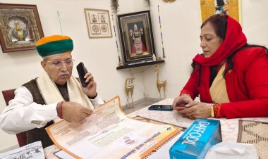 अणुव्रत कैलेण्डर सांसदो के लिए भी उपयोगी - अर्जुनराम मेघवाल