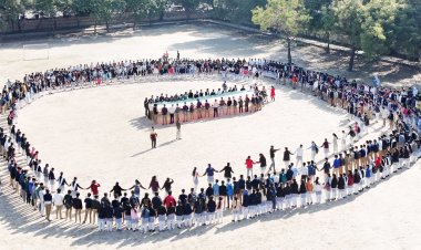 चैलेंजर्स ग्रुप ने 1000 छात्रों के साथ मिल 76 फीट तिरंगे से किया नमन