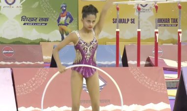 पहली बार उत्तर प्रदेश के रिदमिक जिमनास्ट ने राष्ट्रीय खेलों के फाइनल के लिए क्वालीफाई