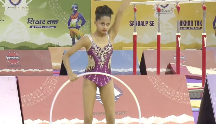 पहली बार उत्तर प्रदेश के रिदमिक जिमनास्ट ने राष्ट्रीय खेलों के फाइनल के लिए क्वालीफाई