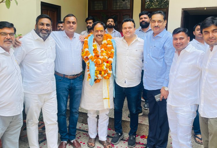 एमएसएमई इंडस्ट्रियल एसोसिएशन के प्रतिनिधि मंडल ने किया महेश चौहान का अभिनंदन