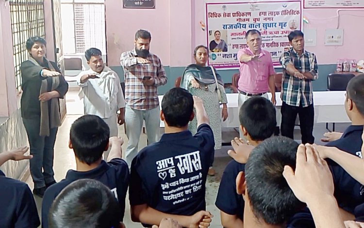 नशा मुक्ति केन्द्र हग्स लाइफ हॉलिस्टिक की राजकीय बाल सुधार ग्रह गौतम बुद्ध नगर को नशा उन्मूलन की सौगात