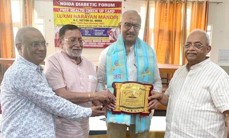 निशुल्क स्वास्थ्य जाँच शिविर में 486 मरीज़ों को टेस्ट् के उपरांत दिया गया उचित परामर्श