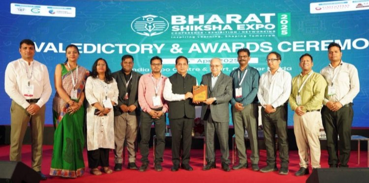 Galgotias University Wins 'Best Exhibitor Award' at Bharat Shiksha Expo 2025 for Innovation and Student Excellence