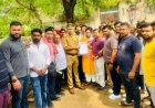 डूब क्षेत्र में मानकों के विपरीत भवन का निर्माण के संबंध में सौंपा ज्ञापन