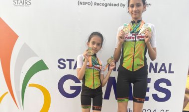 ग्रेटर नोएडा की दो बेटियों ने नेशनल स्टेयर्स नेशनल गेम्स की स्केटिंग प्रतियोगिता में जीते 2-2 गोल्ड मेडल
