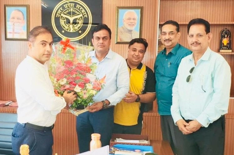 राज्य कर विभाग के अपर आयुक्त से मिला उद्यमी संगठन का प्रतिनिधि मंडल 