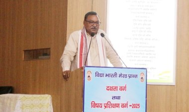 विद्या भारती में पंचपदी शिक्षण प्रणाली के द्वारा छात्र-छात्राओं का सर्वांगीण विकास किया जाता है - डोमेश्वर साहू