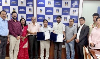 एमएसएमई स्टार्टअप्स फोरम-भारत व शारदा यूनिवर्सिटी के बीच हुआ एमओयू