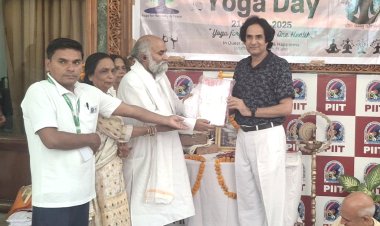 यूएसआईटी ने अंतर्राष्ट्रीय योग दिवस पर जितेंद्र बच्चन को दी उपाधि