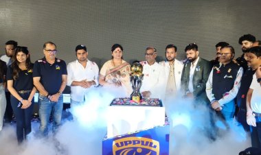 खेल मंत्री गिरीश यादव ने की प्रो वॉलीबॉल लीग की ट्रॉफी व जर्सी लाँच