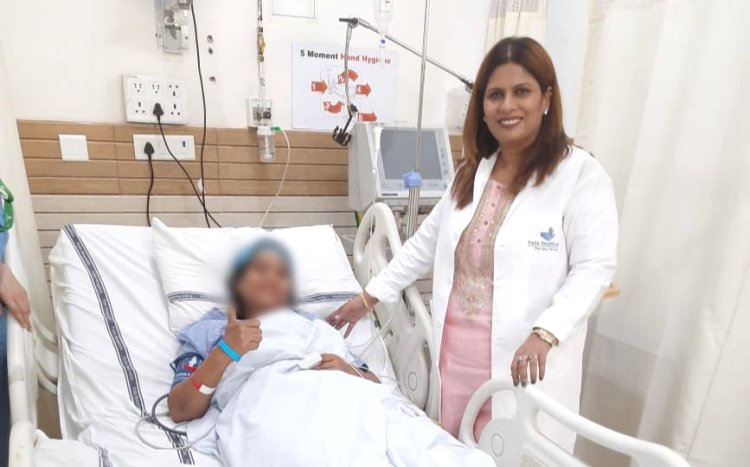 फेलिक्स अस्पताल में महिला की ओपन सर्जरी कर बचाई गई जान