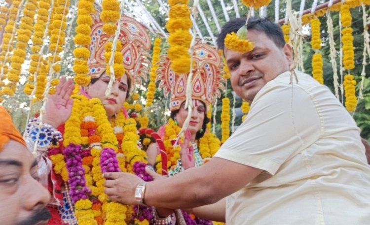 सेक्टर 11 निवासियों ने किया श्री राम की बारात का स्वागत