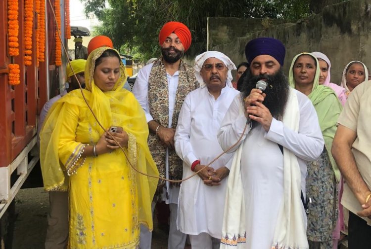 गांव नलगढ़ा में गुरुद्वारा संगतसर में शहीदे-ए-आज़म भगत सिंह को जन्मदिवस पर किया नमन
