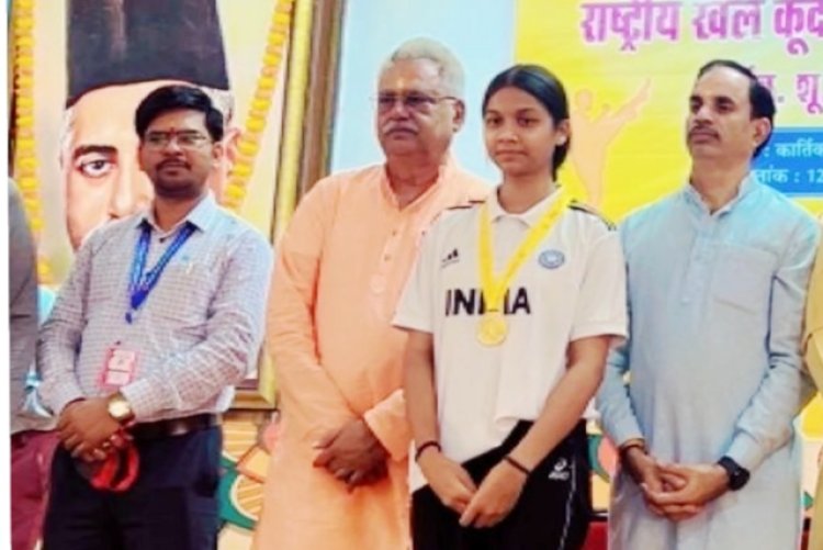 काजल चौधरी ने अखिल भारतीय वूशु प्रतियोगिता में जीता स्वर्ण पदक