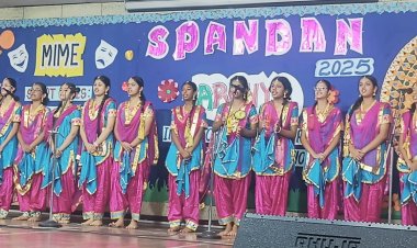 विश्व भारती पब्लिक स्कूल में स्पंदन के अंतर्गत विविध प्रतियोगिताओं का हुआ आयोजन