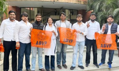 दिल्ली विश्वविद्यालय छात्रसंघ के कार्यकारी परिषद चुनाव में एबीवीपी की 6 पदों पर जीत