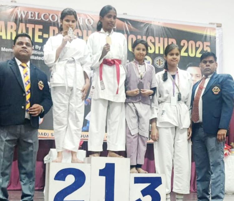 NCR ओपन कराटे-डू चैंपियनशिप 2025 में चमकी आराध्य गुप्ता की प्रतिभा