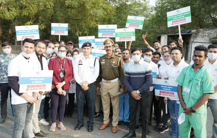 फेलिक्स अस्पताल ने सड़क सुरक्षा अभियान के जरिए लोगों को दी सुरक्षित ड्राइविंग की सीख