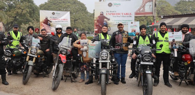 Fortis Mohali Leads Emergency Preparedness Drive, Trains Bikers in CPR and Road Safety