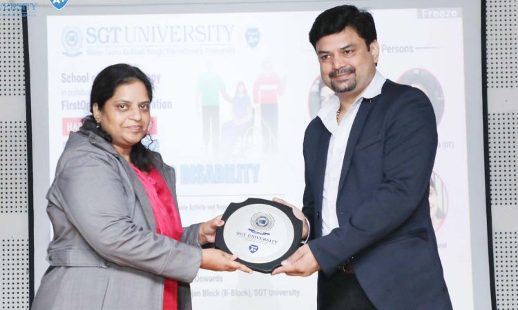 विश्व दिव्यांग दिवस : फर्स्टवन रिहैब फाउंडेशन की SGT यूनिवर्सिटी में कार्यशाला