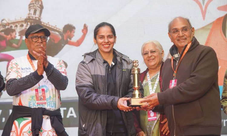Saina Nehwal Inaugurates 7th Edition of Ekal Run organized by FTS Yuva, the youth wing of Friends of Tribals Society