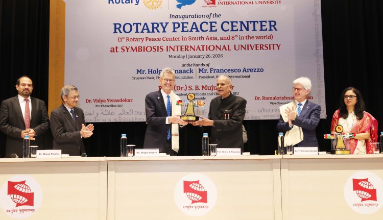 Rotary inaugurates new Peace Center at Symbiosis International University (SIU)