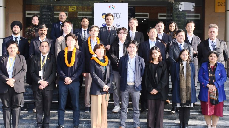 जापानी कंपनियों ने छात्रों को रोज़गार के अवसर देने के लिए एमिटी विश्वविद्यालय का किया दौरा