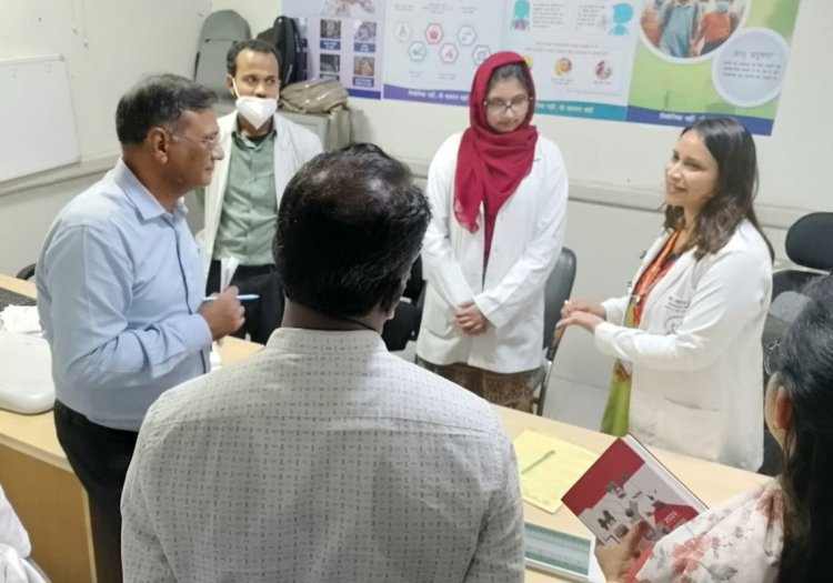 जिला चिकित्सालय नोएडा का उच्चस्तरीय निरीक्षण, स्वास्थ्य सेवाओं की हुई सराहना