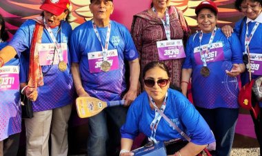 जेवीसीसी लाफ्टर क्लब ने महिला दिवस पर भारतीय तटरक्षक बल की 10K रन में भाग लिया