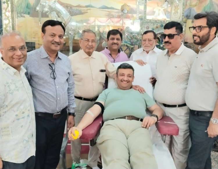 छटा विशाल रक्त दान महोत्सव सम्पन्न, 221 रक्त यूनिट प्राप्त हुए