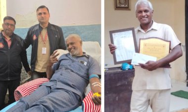 नोएडा के नेम चंद ने 96 बार रक्तदान कर रचा इतिहास, बने मानवता की मिसाल