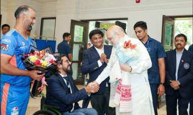 लॉर्ड्स की ऐतिहासिक जीत के बाद भारतीय दिव्यांग क्रिकेट टीम की अमित शाह से मुलाकात