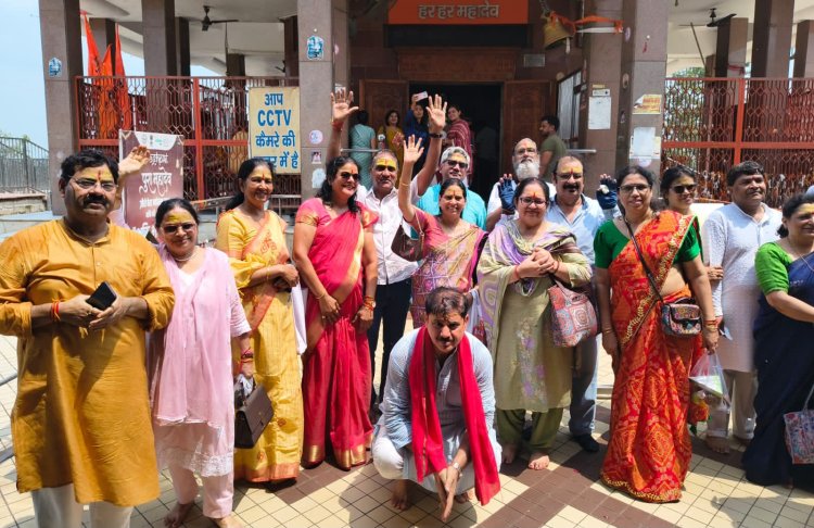 भारत विकास परिषद स्वर्णिम शाखा नोएडा द्वारा पुरा महादेव मंदिर में रुद्राभिषेक