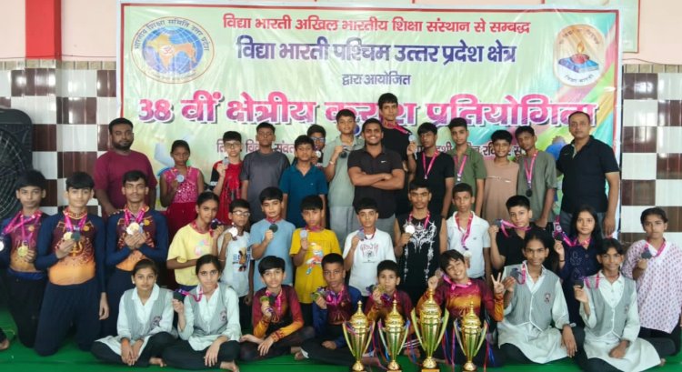 क्षेत्रीय योगासन एवं कुराश प्रतियोगिता में भाऊराव देवरस सरस्वती विद्या मंदिर नोएडा का शानदार प्रदर्शन
