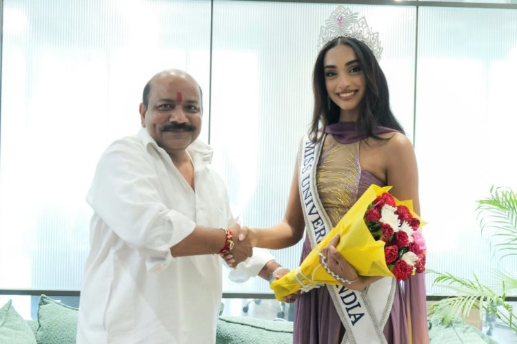 दिव्य कृष्णत्रेय ने मिस यूनिवर्स इंडिया 2026 काज़िया लिज़ मेजो को दी बधाई