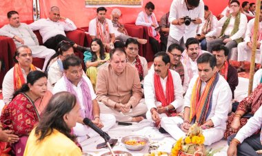 श्री राम लखन धार्मिक लीला कमेटी ने भूमि पूजन एवं ध्वजारोहण के साथ शुरू की रामलीला की तैयारिया