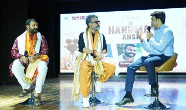 महर्षि यूनिवर्सिटी में ‘हनुमान अंश’ की टीम ने स्टूडेंट्स से की खास बातचीत